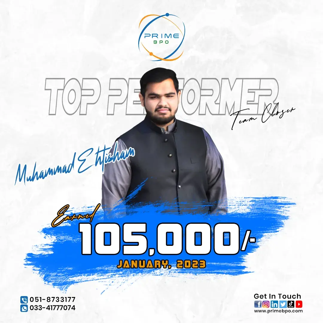 Prime bpo Top Performers